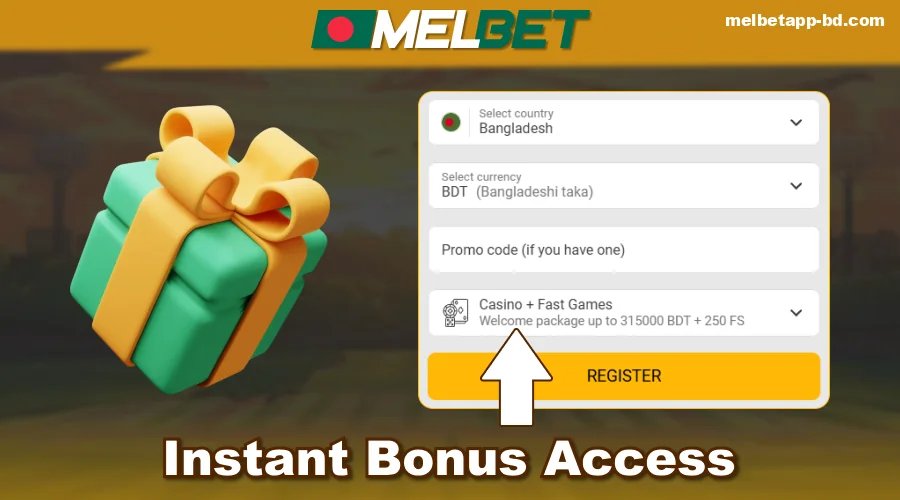 Bonus offers in the Melbet Bangladesh app